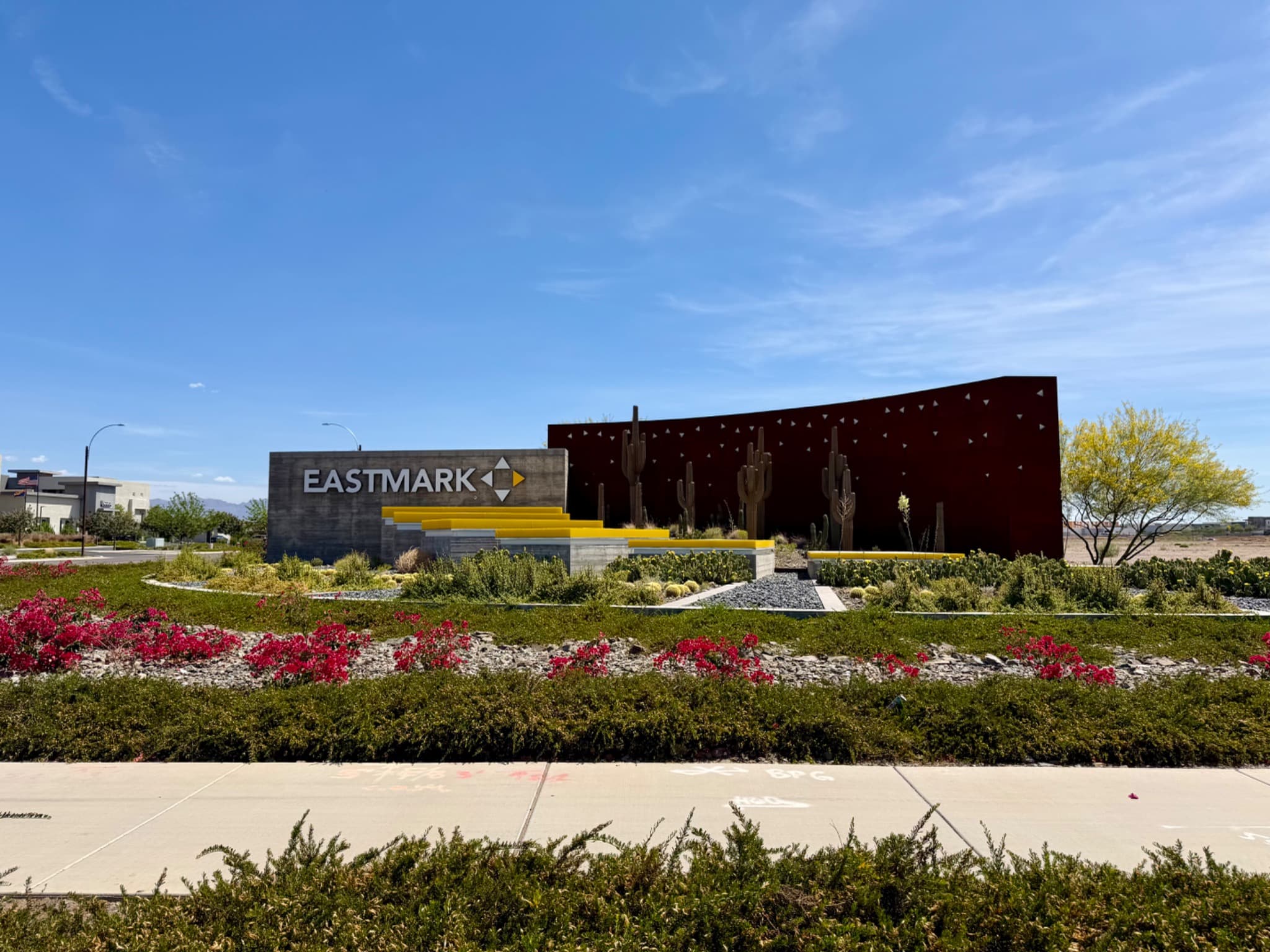 Eastmark community entry monument in Mesa, Arizona — Olsen Brothers Window Cleaning service area
