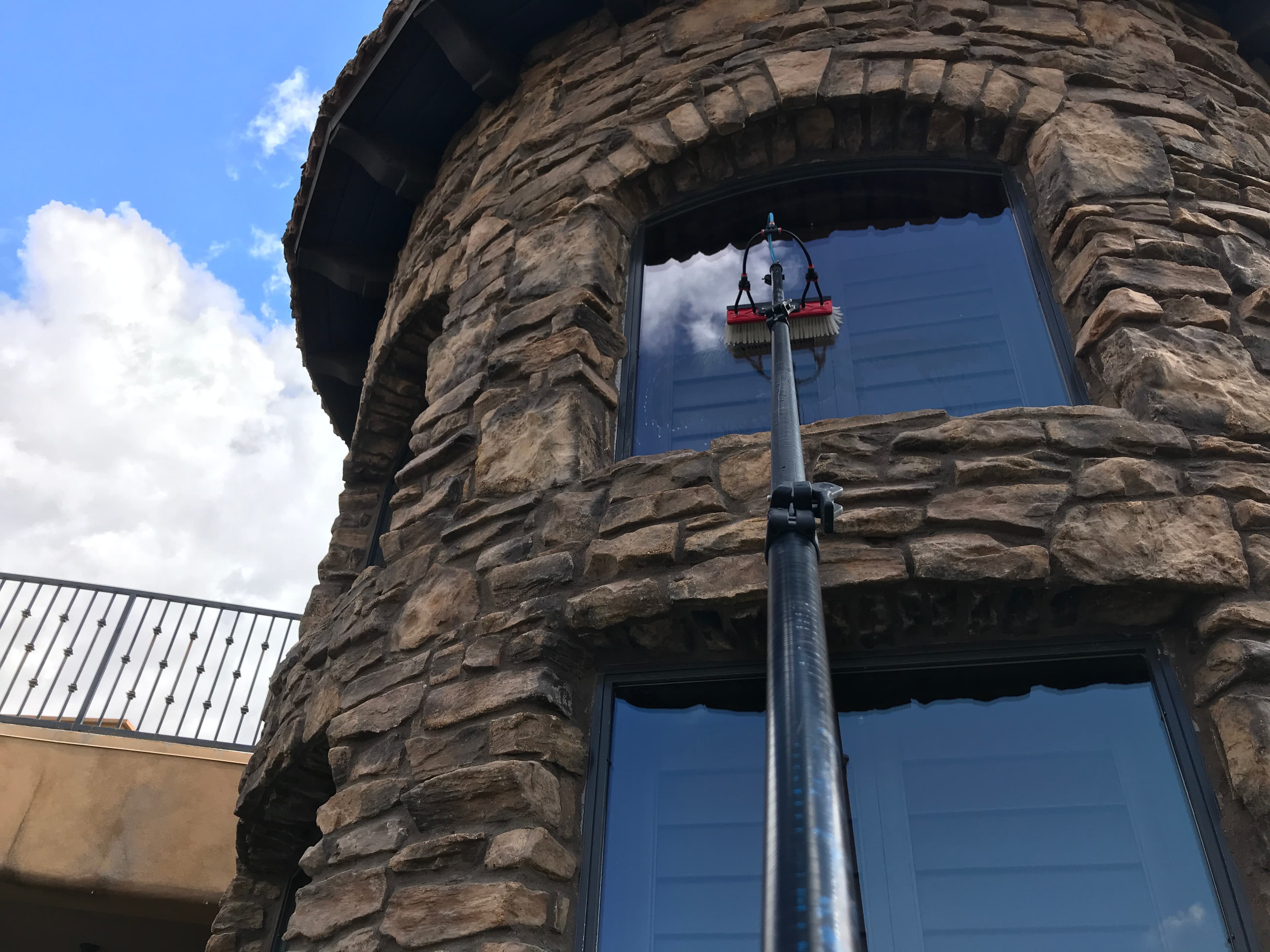 Residential window cleaning at an East Valley home — Mesa-based Olsen Brothers team