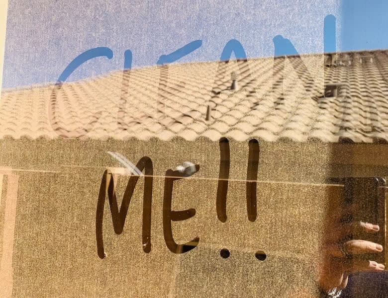 Las Sendas neighborhood home — backyard and exterior windows