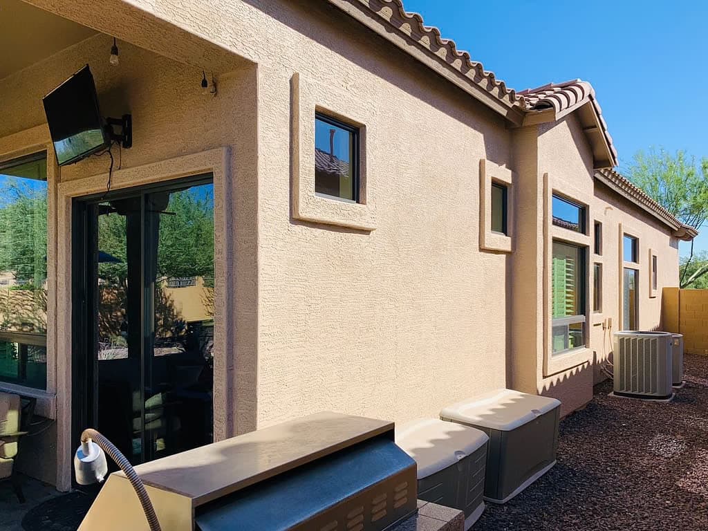 Back patio windows — North East Mesa residential job